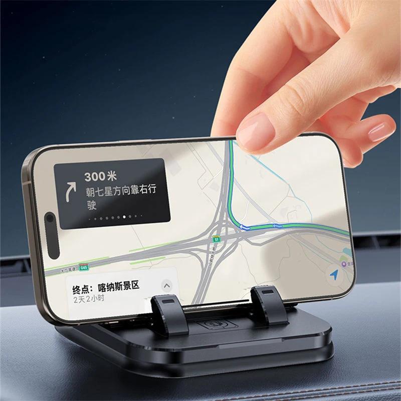 Suporte para Celular Automotivo, Suporte Portátil para Telefone, Estável e Durável. Função Integrada de Placa de Número para Estacionamento, Permite Alternar Rapidamente para Exibição do Número de Telefone.