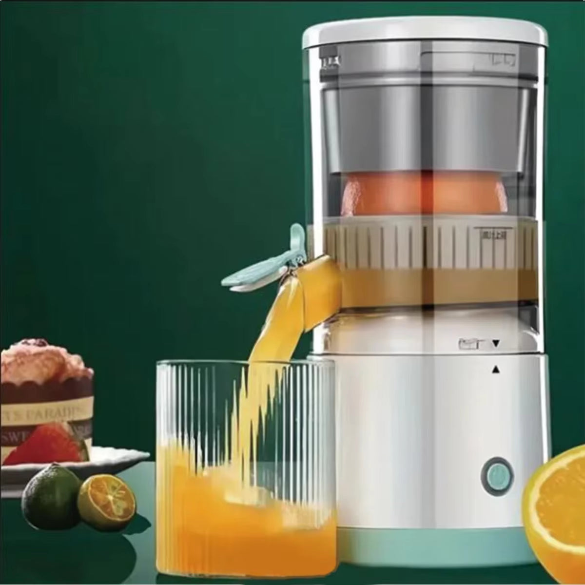 New Portable Home Juicer Fruit Juice Extractor, USB Rechargeableelectric Squeeze, High Juice Output for Orange,
