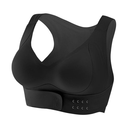 Posture Corrector Bra, 2-In-1- Supportiveshapewear for Back Pain Relief & Shouldersupport for Womenunderwearseamless,Adjustable Support Forback& Shoulders Corset Shaper Sporty Waist Slimmer,Women'S Seamless Bras, Comfortable Bras, Black Fit
