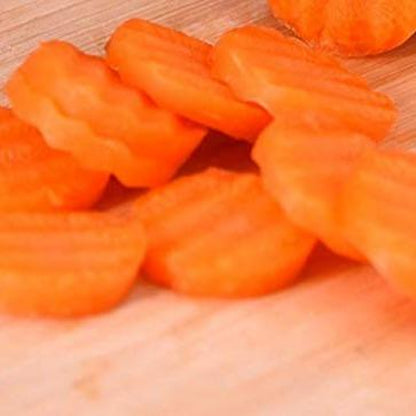 Vegetable & Fruit Wavy Crinkle Cutting Tool Serrator Salad Chopping Knife French Fry Cutter, Steel Blade Potato Slicer, Cucumber, Carrot Chops