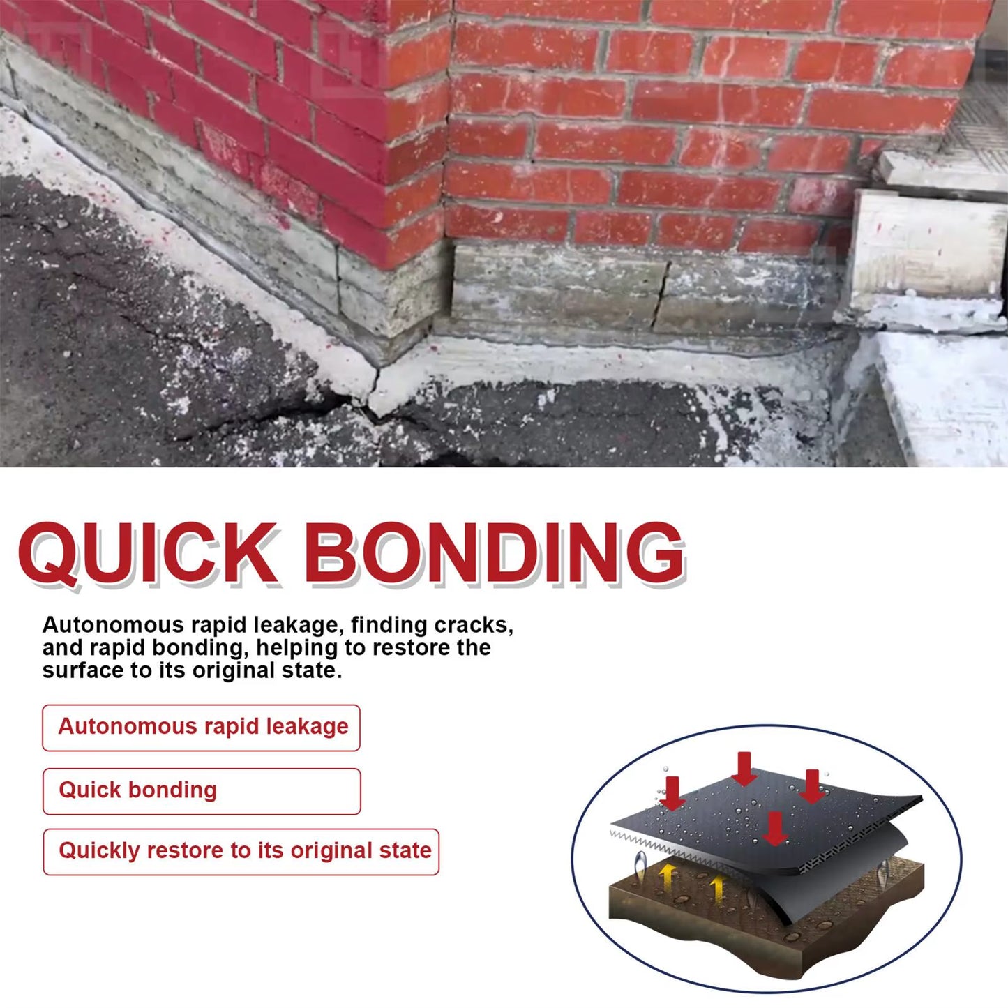 Waterproof Sealant Glue Wall Roof Leak Repair Liquid Set Quick Dry Long Lasting Wall Gap Filler Accessories for Window Frame
