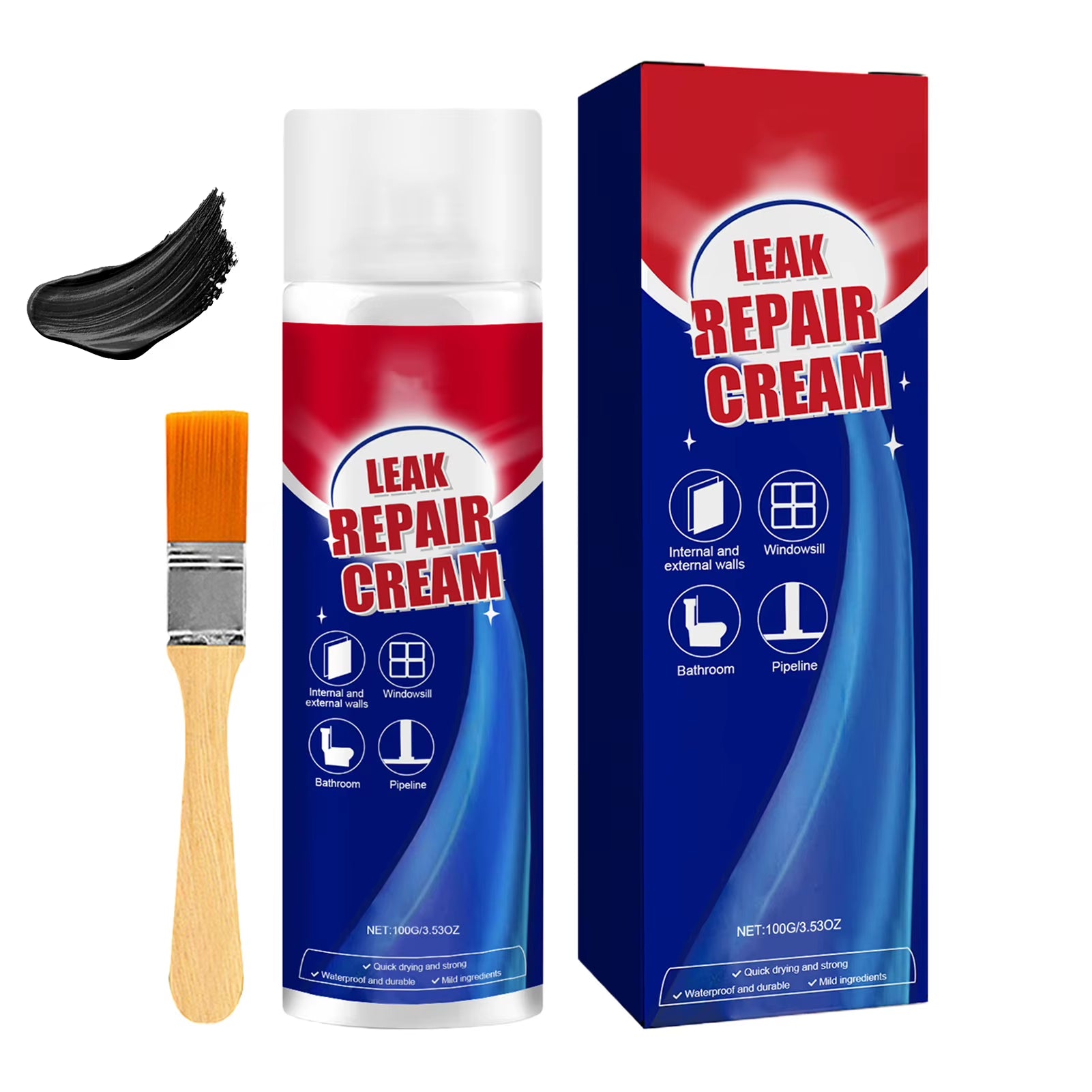 Waterproof Sealant Glue Wall Roof Leak Repair Liquid Set Quick Dry Long Lasting Wall Gap Filler Accessories for Window Frame