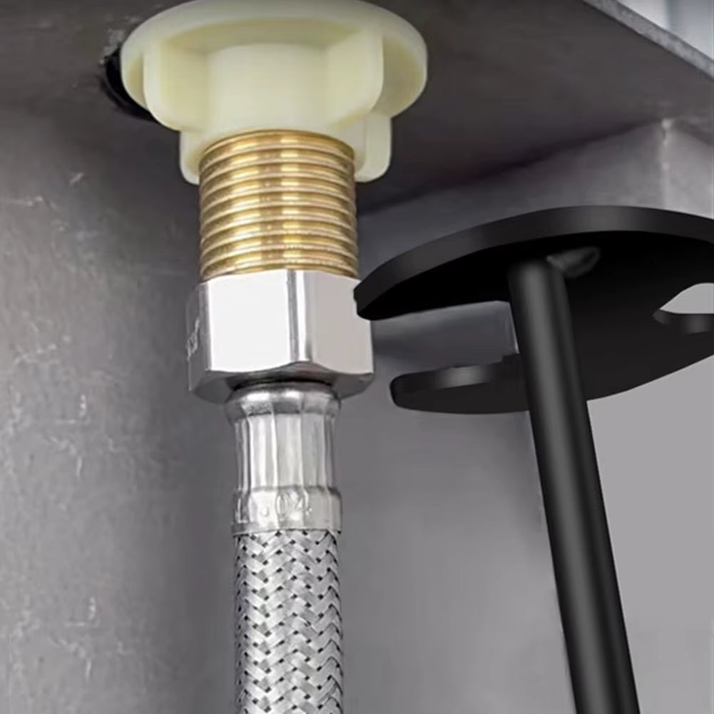 1/2 PCS Plumbers Wrench 7 Sizes Sink Wrench Four-Jaw Hex under Sink Wrench Faucet Tool Multifunctional Steel for Tight Spaces