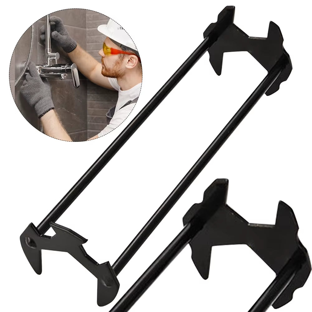 1/2 PCS Plumbers Wrench 7 Sizes Sink Wrench Four-Jaw Hex under Sink Wrench Faucet Tool Multifunctional Steel for Tight Spaces