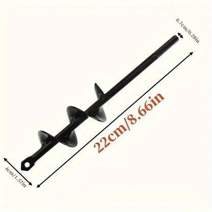 Garden Auger Bits for Planting Hexagonal Shaft Drill Bits Require No Power Solid Steel Auger for Bulb and Bedding Plant Growing