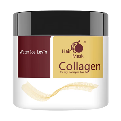 Máscara de Tratamento Capilar com Colágeno e Óleo de Argan Marroquino — Condicionamento Profundo para Reparação de Cabelos Secos e Danificados