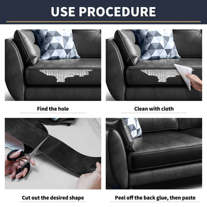 Self Adhesive Leather Repair Patch Tape Self-Adhesive House DIY Fix for Sofa Moto Car Seat Chair Bag Home Sheets Sticker Patches