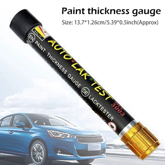 Medidor de Espessura de Pintura Automotiva 1 Peça, Testador de Pintura para Carros, Verificador de Colisão/Reparo, Medidor de Tinta com Escala e Ponta Magnética.