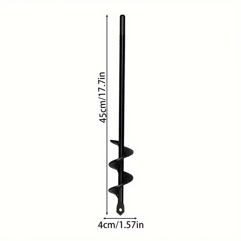 Garden Auger Bits for Planting Hexagonal Shaft Drill Bits Require No Power Solid Steel Auger for Bulb and Bedding Plant Growing