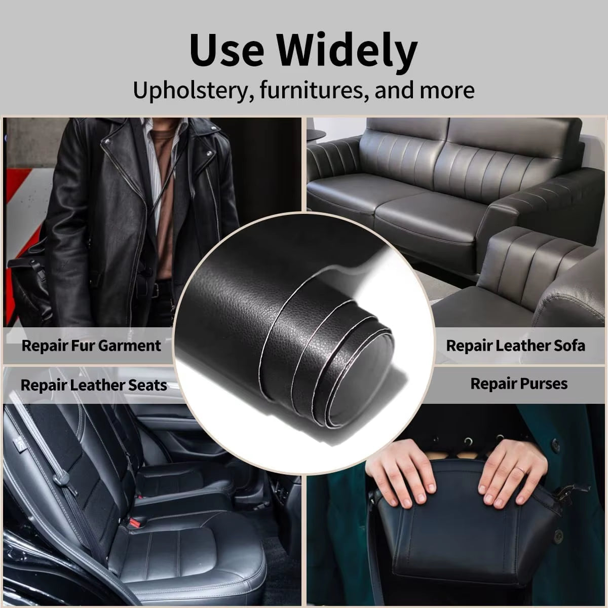 Self Adhesive Leather Repair Patch Tape Self-Adhesive House DIY Fix for Sofa Moto Car Seat Chair Bag Home Sheets Sticker Patches