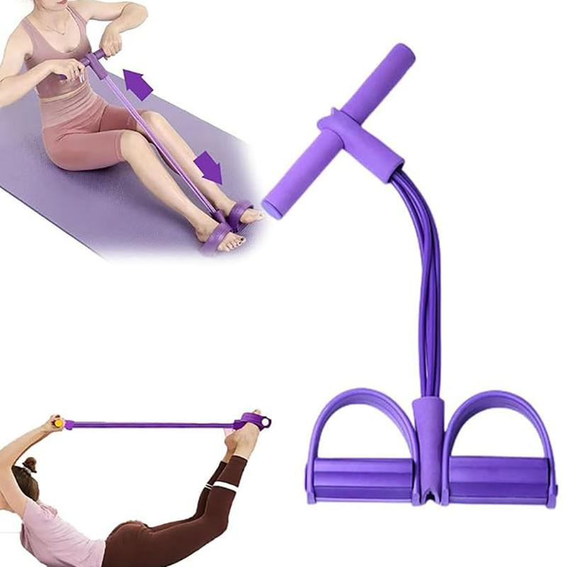 Home Gym Arm & Waist Training Pedal Band – Eco-Friendly Natural Latex Yoga Stretching Band with Adjustable Resistance