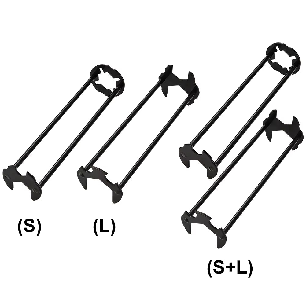 1/2 PCS Plumbers Wrench 7 Sizes Sink Wrench Four-Jaw Hex under Sink Wrench Faucet Tool Multifunctional Steel for Tight Spaces