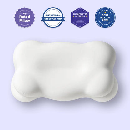 Mellow Sleep Cloudalign Ergonomic Cervical Pillow Dual-Height Memory Foam with Cooling Pillowcase for Side Back & Stomach Sleepers Best Pillow 2025 Awarded
