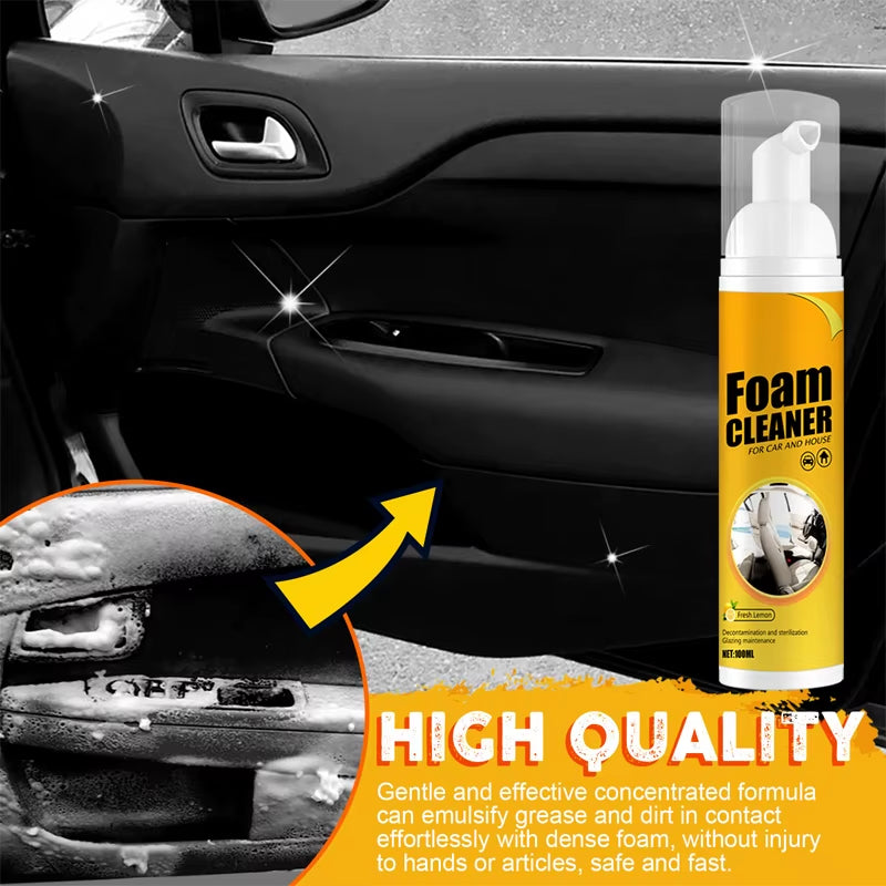 SEAMETAL 150/60Ml Multi-Purpose Foam Cleaner Spray Car Home Interior Cleaner Foam Spray Anti-Aging Protection for Car Accessorie
