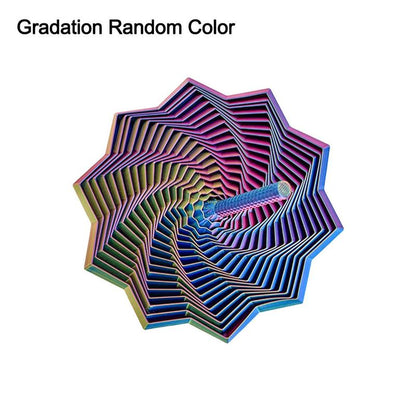 3D Printed Expanded Sensory Fidget Star, New Stress Relief Sensory Whirling Spiral with Handle, Very Satisfying Sight and Sound with Hypnotizing Visual Fidget Toy