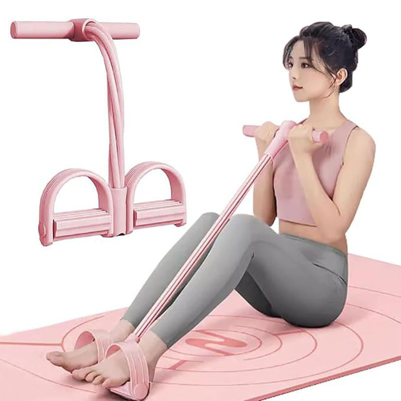 Home Gym Arm & Waist Training Pedal Band – Eco-Friendly Natural Latex Yoga Stretching Band with Adjustable Resistance