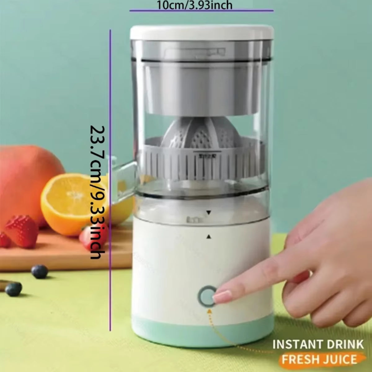 New Portable Home Juicer Fruit Juice Extractor, USB Rechargeableelectric Squeeze, High Juice Output for Orange,